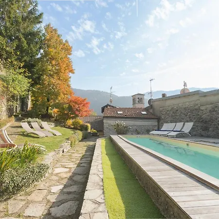 Torre Di Palanzo With Magnificent View By Rent 别墅 Faggeto Lario